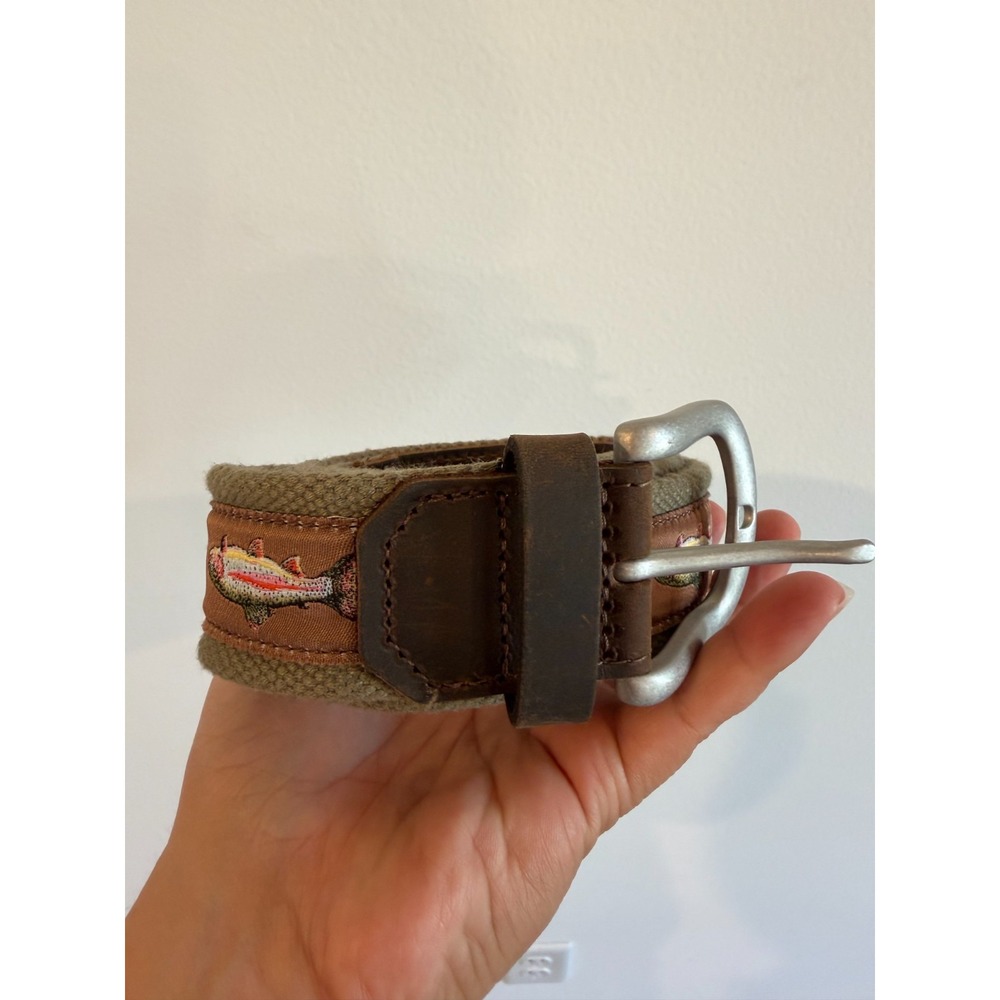 Orvis Richard Bramble Fish Belt Rainbow Trout Fishing USA Made Fits 39-43 Mens L